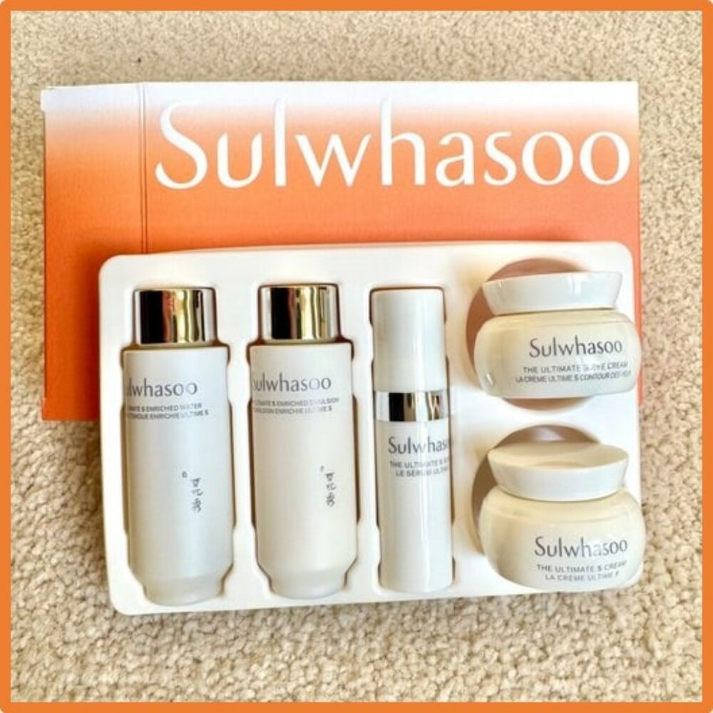 SULWHASOO THE ULTIMATE S Serum, Eye Cream, Enriched Emulsion Water TRIAL KIT Set